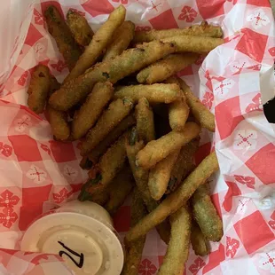 Fried green beans