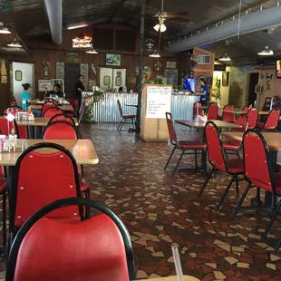 Quaint dining room with outside seating also available