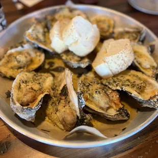 Chargrilled oysters