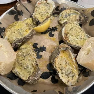 Chargrilled oysters