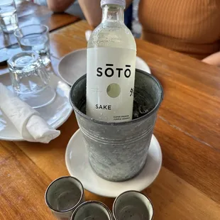 drink, sushi and sashimi