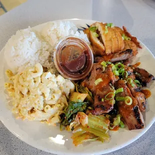 Katsu chicken and korean spicy chicken