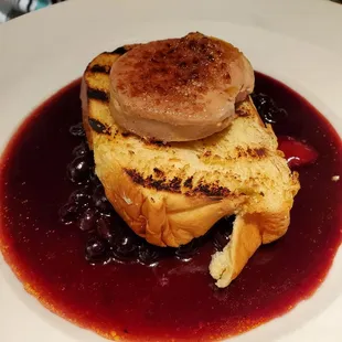 Foie Gras w/Blueberry Sauce