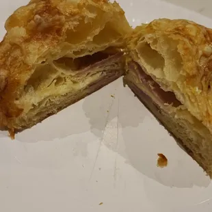 Ham and cheese croissant