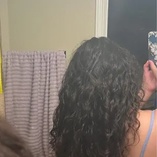 More volume, cut split ends, and layered