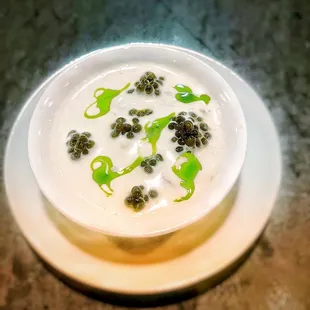 Lobster, tomato, basil, caviar