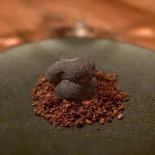 Chocolate Mousse, Crunchies and Hazelnut