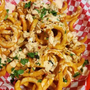 Seafood fries (they ate the topping before I could get a pic)