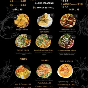 ramen and noodles, menu