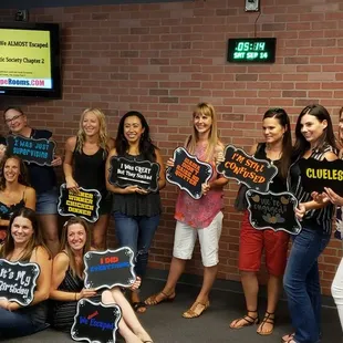 Teachers enjoying our Attic Society Escape Room. Looks like they had a fun time.