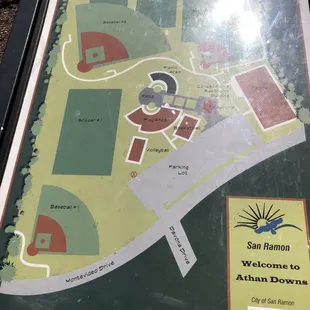 Map of sport activities/buildings