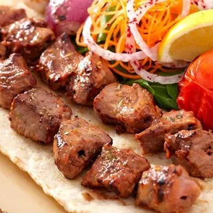 Beef Kebab comes with 3 plates