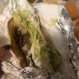 Lamb Gyro Sandwich Meal