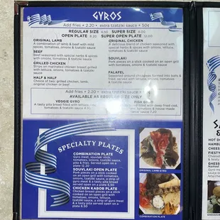 Gyros &amp; Speciality Plates