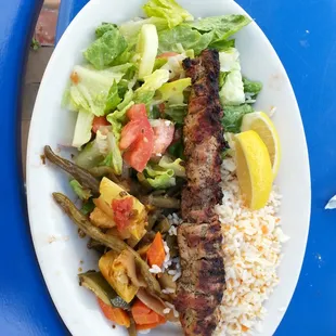 Chicken Suflaki Plate