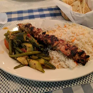 Chicken Souvlaki Plate