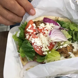 Chicken gyro