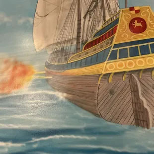 Art on walls...sailing to Greece