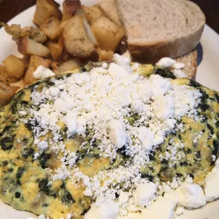 Spinach and Feta Omelette