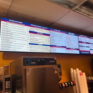New digital menu