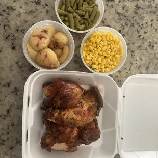 To go. Take out quick and affordable food at Athena Roasted Chicken