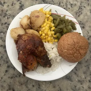 Quick meal at Athena Roasted Chicken