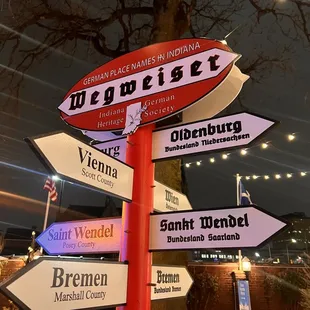 street signs in german