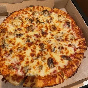 Pepperoni and Mushroom Pizza