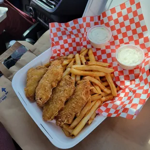 food, fish and chips