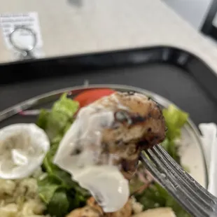 a plate of food