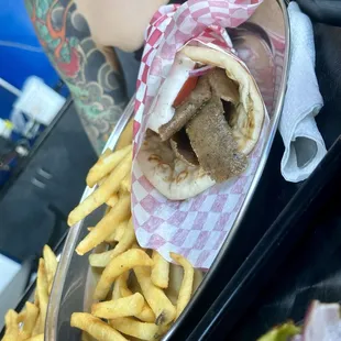 Chicago style gyro