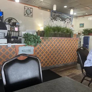 Front Desk Area of restaurant
