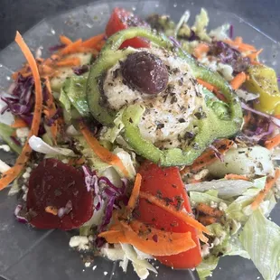 Greek salad (comes with the platter)