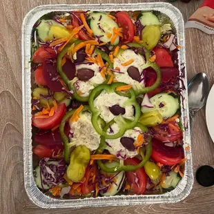 Beautiful Greek salad.