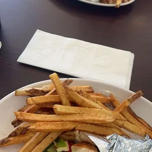 Chicken and lamb gyros