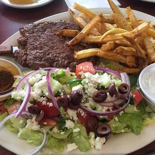 Stuffed Greek Hamburger Steak