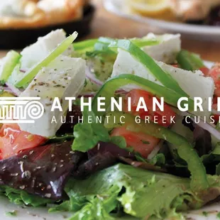 a salad on a white plate