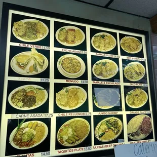 menu, salads