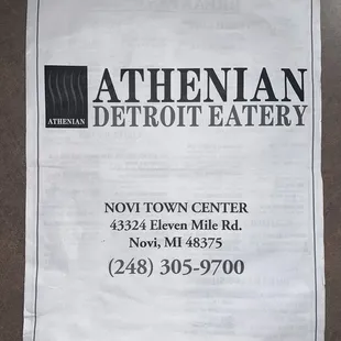 Finally posting the menu since it&apos;s nowhere to be found on the internet
