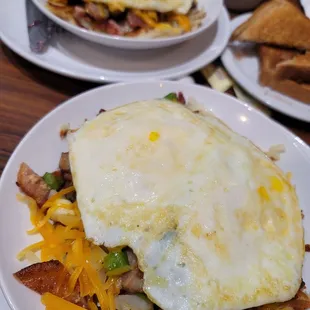 Country Skillet  and Meat lovers omelette