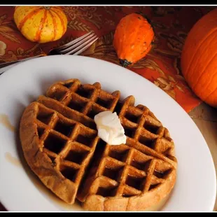 Pumpkin waffle