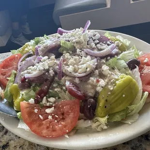 Large Greek salad.