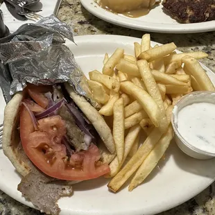 Gyro Pita Dinner
