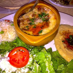 Meat Moussaka Dinner. Delicious.