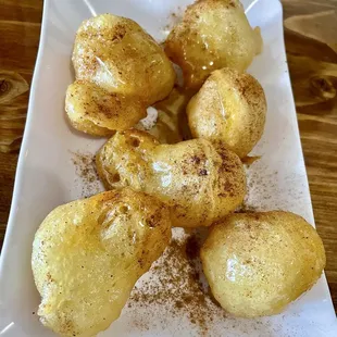 Loukoumades - beignet-type sweets, served on the house. So crisp &amp; light!