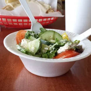 Salad was good