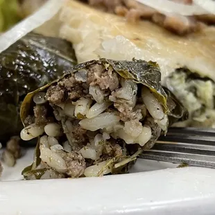 Stuffed grape leaves