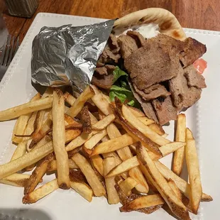 Gyro Sandwich &amp; Fries