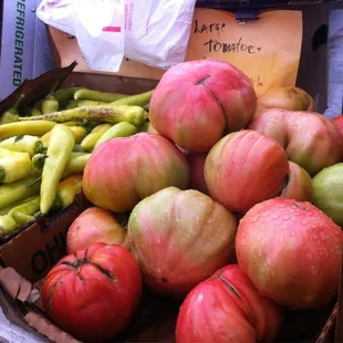 a variety of fruits and vegetables