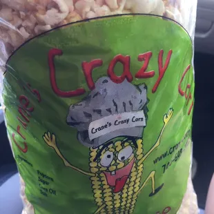 Regular or original but inside mix with a little bit caramel. Small bag $ 4 &amp; large bag $ 7. Kettle corn